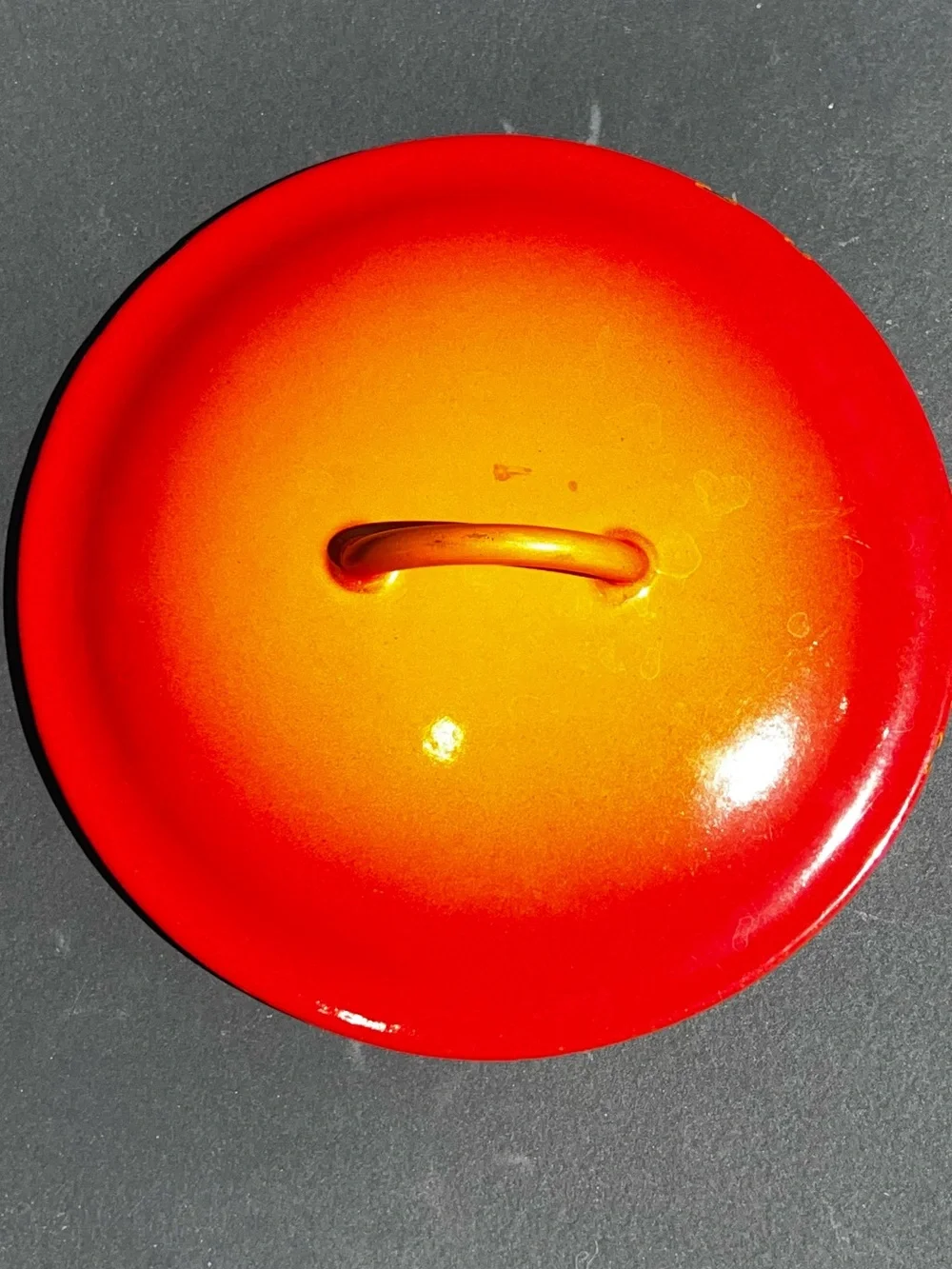 Descoware Belgium Vintage Flame Orange Enamel 8 